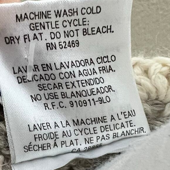 Vtg Huntington Ridge Sweater Vest Large Women Hand Knitted Vneck Grandmacore 90s - Picture 6 of 6